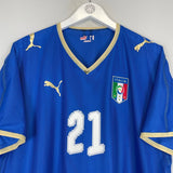 2007/08 ITALY PIRLO 21 HOME SHIRT (XXL) PUMA - Cult Kits - XXL - Buy Vintage Football Shirts, Authentic Retro Football Shirts For Sale, Classic Football Shirts & Soccer Jersey