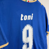 Shop 2007/08 ITALY TONI #9 HOME SHIRT (L) PUMA, classic football shirts, vintage football shirts & retro soccer jerseys at Cult Kits