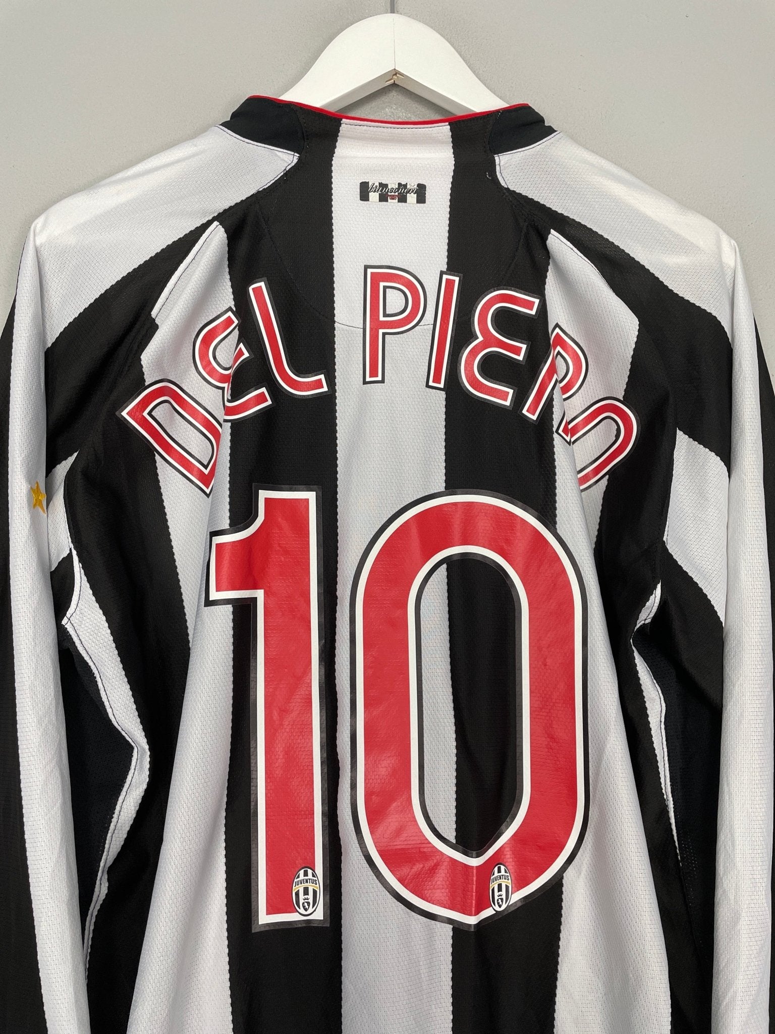 Shop 2007/08 JUVENTUS DEL PIERO #10 L/S HOME SHIRT (XL) NIKE, classic football shirts, vintage football shirts & retro soccer jerseys at Cult Kits