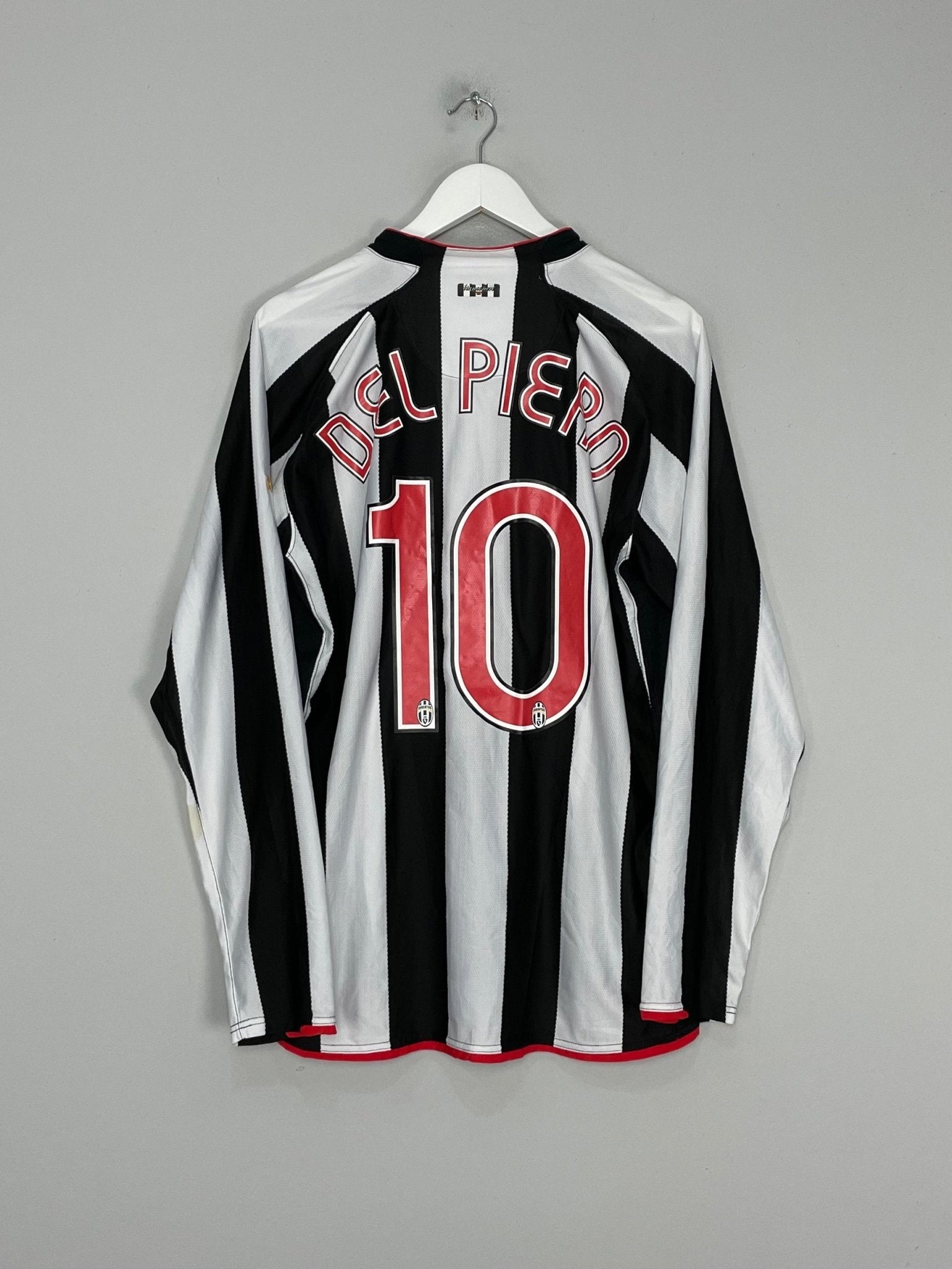 Shop 2007/08 JUVENTUS DEL PIERO #10 L/S HOME SHIRT (XL) NIKE, classic football shirts, vintage football shirts & retro soccer jerseys at Cult Kits
