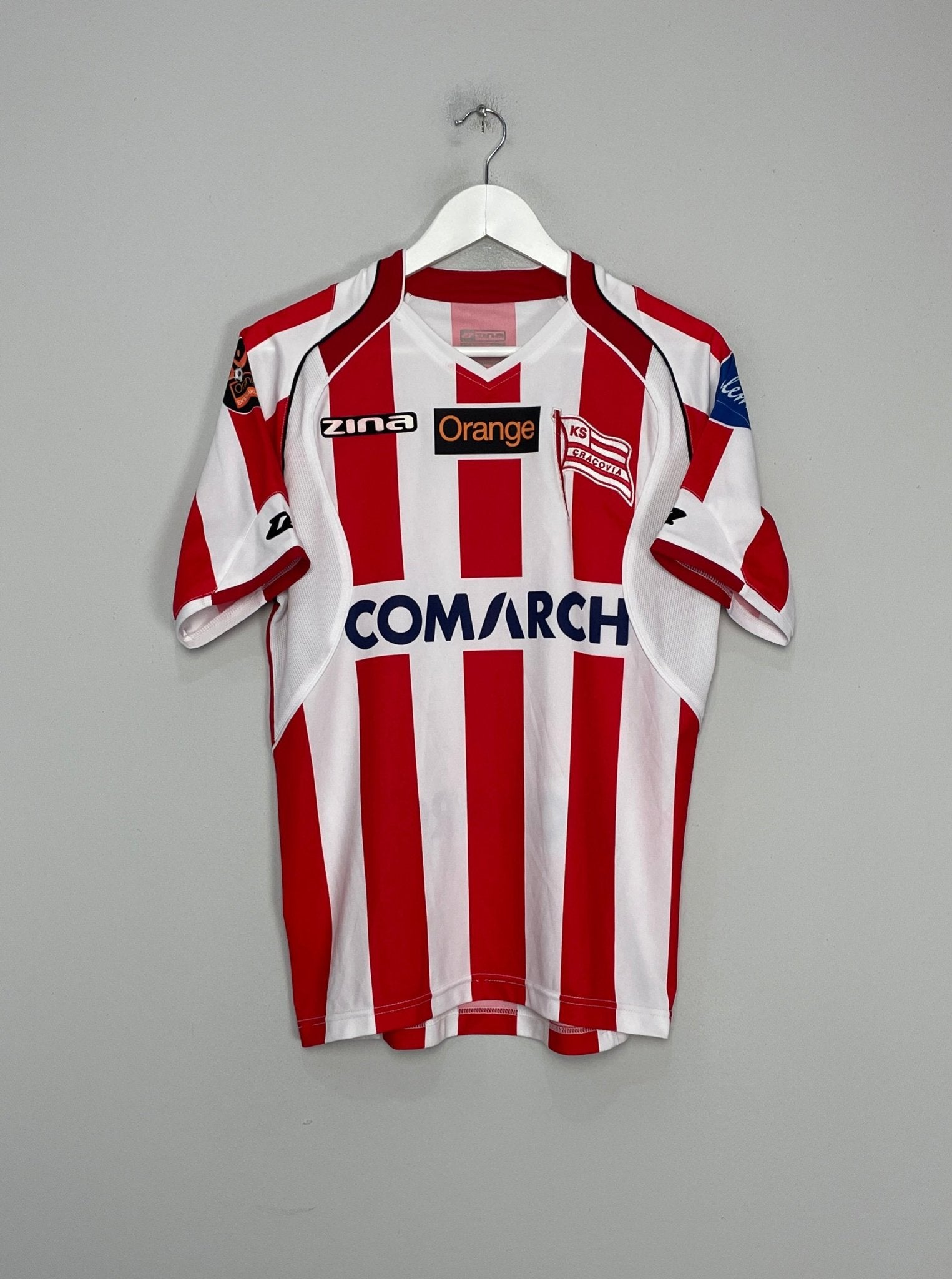 Shop 2007/08 KS CRACOVIA HOME SHIRT (M) ZINA, classic football shirts, vintage football shirts & retro soccer jerseys at Cult Kits