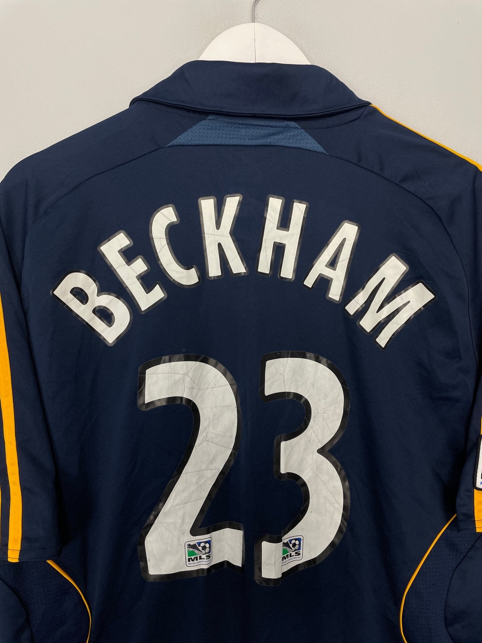 Shop 2007/08 LA GALAXY BECKHAM #23 AWAY SHIRT (L) ADIDAS, classic football shirts, vintage football shirts & retro soccer jerseys at Cult Kits