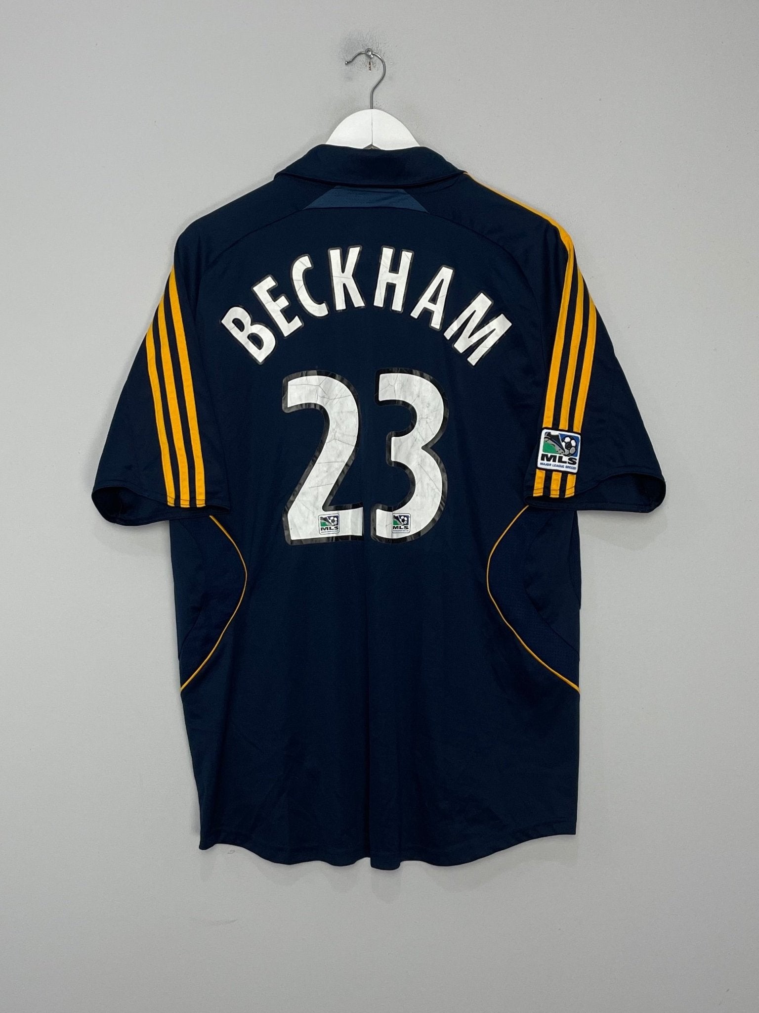 Shop 2007/08 LA GALAXY BECKHAM #23 AWAY SHIRT (L) ADIDAS, classic football shirts, vintage football shirts & retro soccer jerseys at Cult Kits