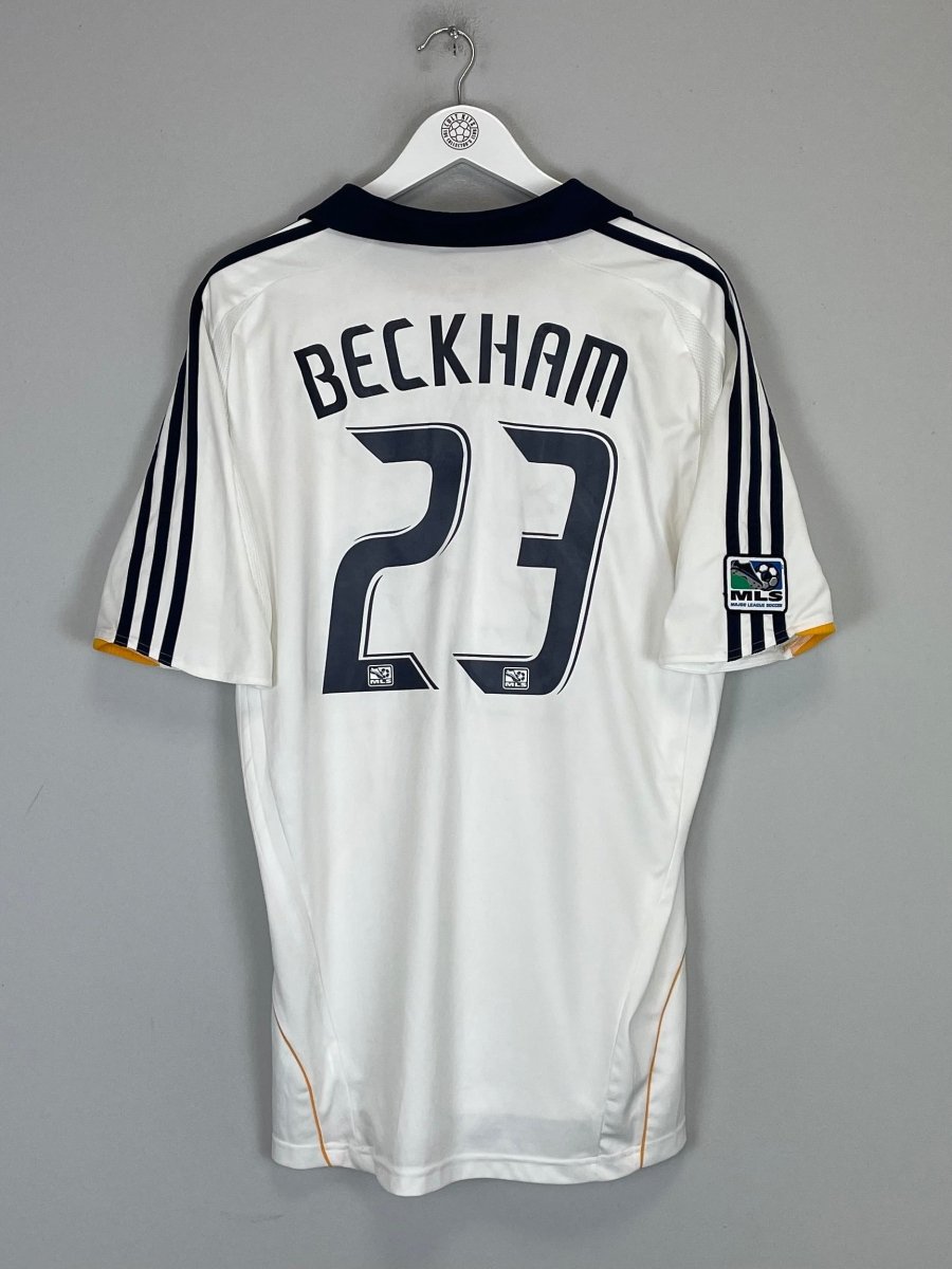 2007/08 LA GALAXY BECKHAM 23 HOME SHIRT (L) ADIDAS - Cult Kits - Large - Buy Vintage Football Shirts, Authentic Retro Football Shirts For Sale, Classic Football Shirts & Soccer Jersey
