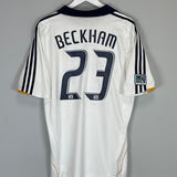 2007/08 LA GALAXY BECKHAM 23 HOME SHIRT (L) ADIDAS - Cult Kits - Large - Buy Vintage Football Shirts, Authentic Retro Football Shirts For Sale, Classic Football Shirts & Soccer Jersey