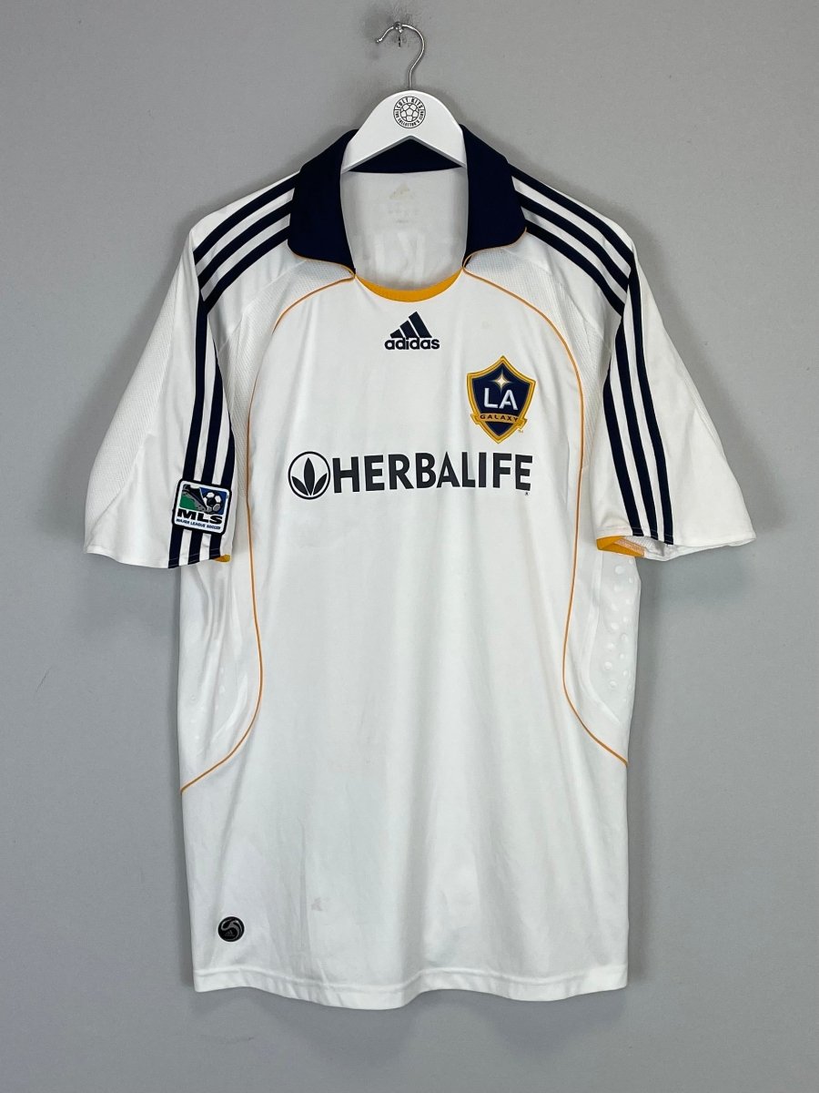 2007/08 LA GALAXY BECKHAM 23 HOME SHIRT (L) ADIDAS - Cult Kits - Large - Buy Vintage Football Shirts, Authentic Retro Football Shirts For Sale, Classic Football Shirts & Soccer Jersey