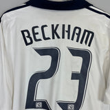 2007/08 LA GALAXY BECKHAM 23 HOME SHIRT (L) ADIDAS - Cult Kits - Large - Buy Vintage Football Shirts, Authentic Retro Football Shirts For Sale, Classic Football Shirts & Soccer Jersey