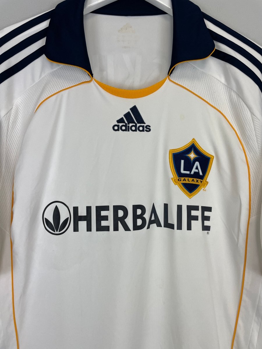 2007/08 LA GALAXY BECKHAM 23 HOME SHIRT (L) ADIDAS - Cult Kits - Large - Buy Vintage Football Shirts, Authentic Retro Football Shirts For Sale, Classic Football Shirts & Soccer Jersey