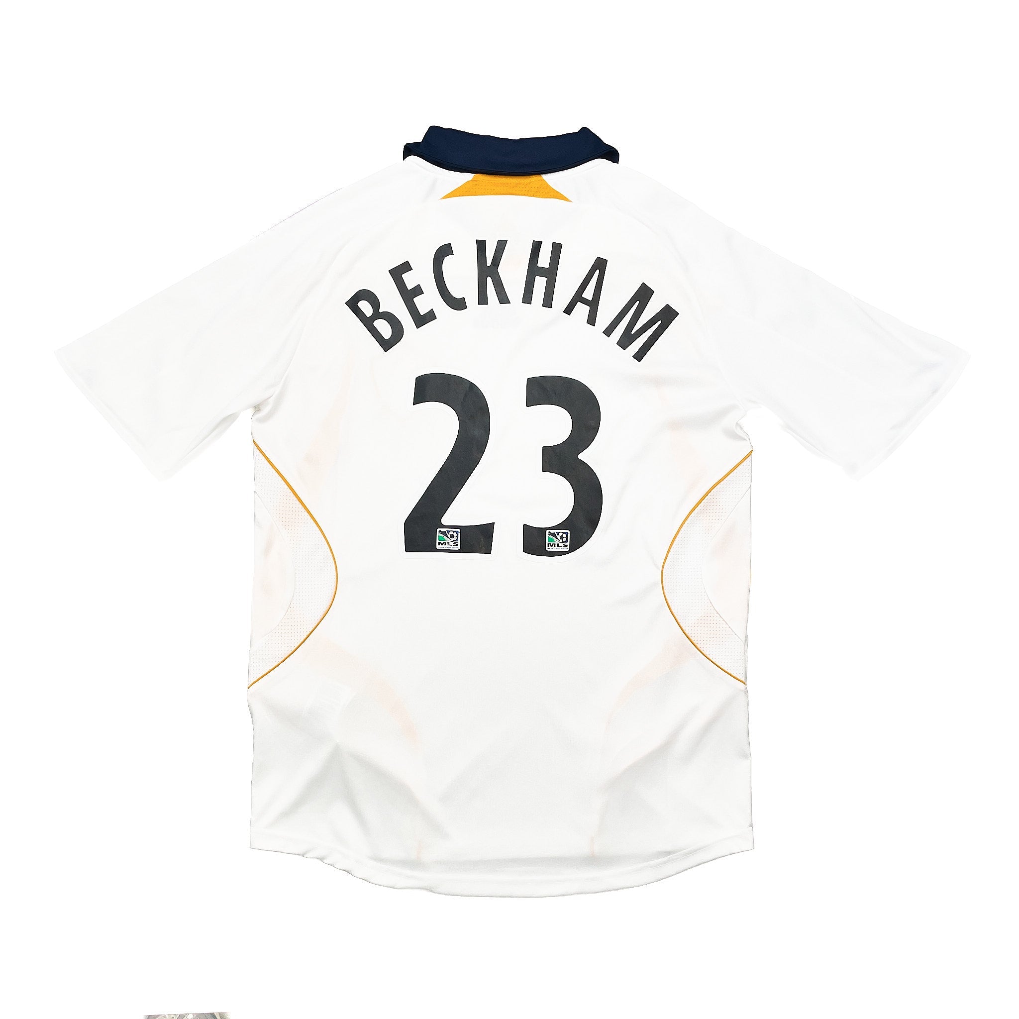 Buy 2007/08 LA Galaxy Beckham 23 Home Shirt (M) Adidas ~ Free worldwide shipping available ~ Authentic Vintage Football Shirts from Cult Kits