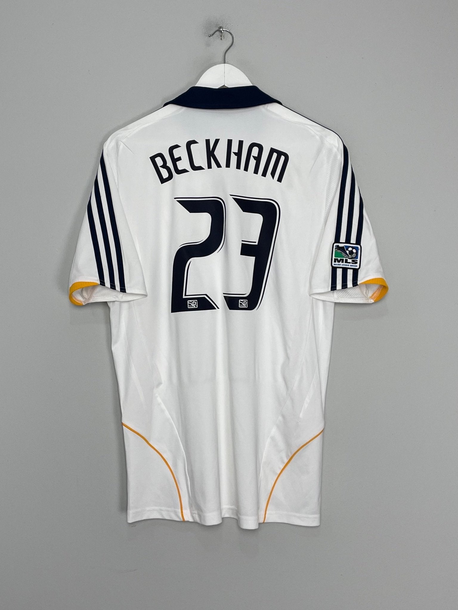 Shop 2007/08 LA GALAXY BECKHAM #23 HOME SHIRT (M) ADIDAS, classic football shirts, vintage football shirts & retro soccer jerseys at Cult Kits