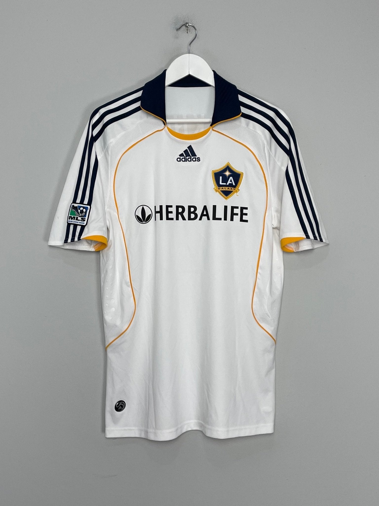 Shop 2007/08 LA GALAXY BECKHAM #23 HOME SHIRT (M) ADIDAS, classic football shirts, vintage football shirts & retro soccer jerseys at Cult Kits