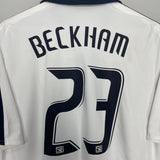 Shop 2007/08 LA GALAXY BECKHAM #23 HOME SHIRT (M) ADIDAS, classic football shirts, vintage football shirts & retro soccer jerseys at Cult Kits