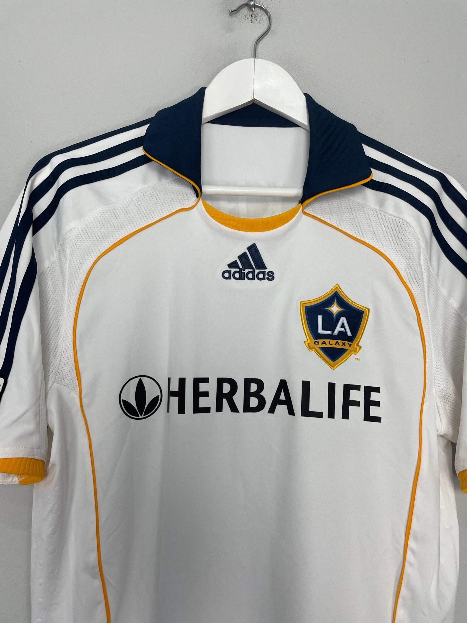 Shop 2007/08 LA GALAXY BECKHAM #23 HOME SHIRT (M) ADIDAS, classic football shirts, vintage football shirts & retro soccer jerseys at Cult Kits