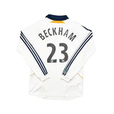 Buy 2007/08 LA Galaxy Beckham 23 L/S Home Shirt (M) Adidas ~ Free worldwide shipping ~ Authentic Vintage Football Shirts from Cult Kits