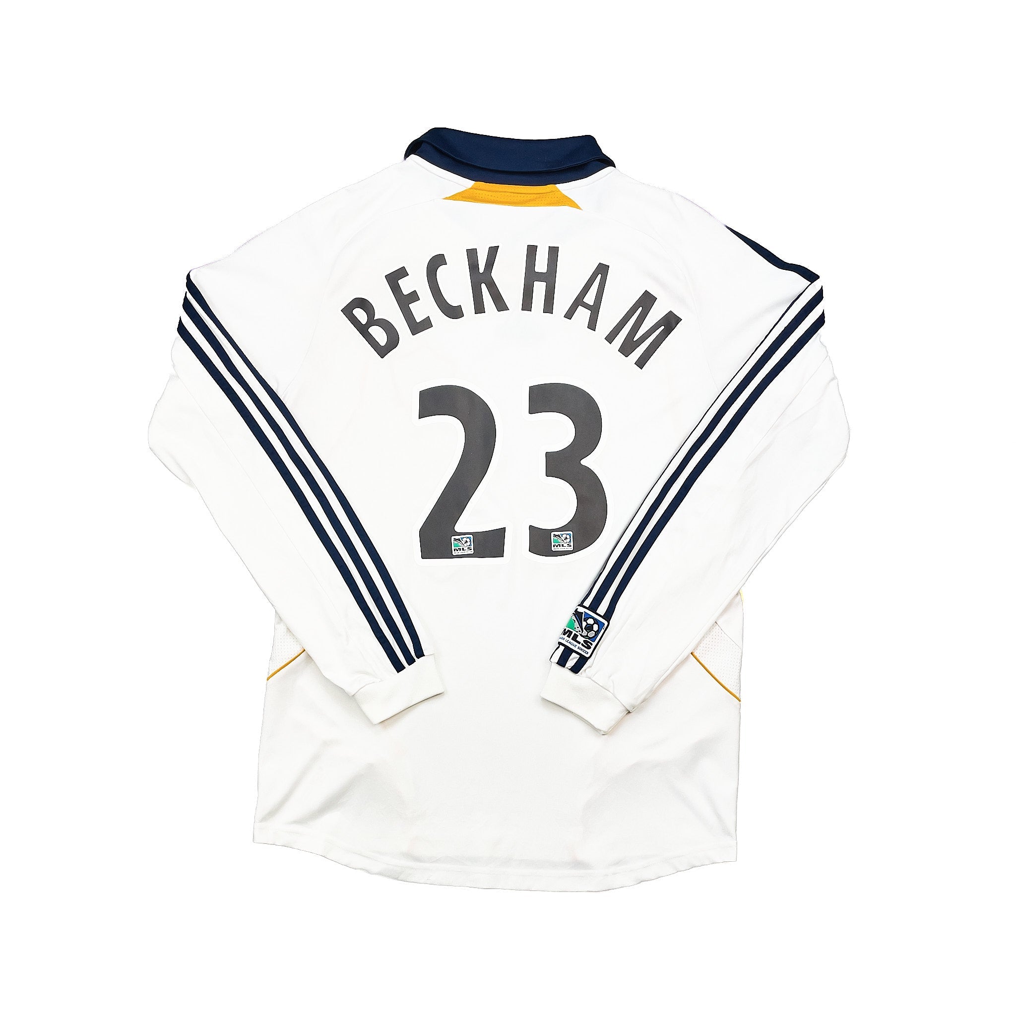 Buy 2007/08 LA Galaxy Beckham 23 L/S Home Shirt (M) Adidas ~ Free worldwide shipping ~ Authentic Vintage Football Shirts from Cult Kits