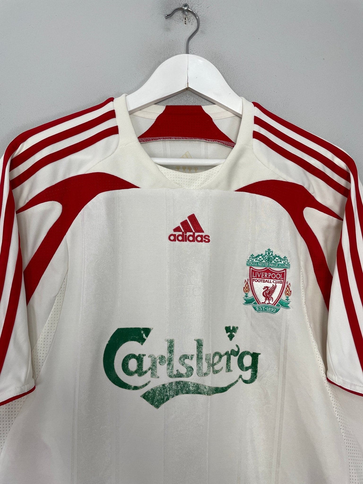 Shop 2007/08 LIVERPOOL AWAY SHIRT (M) ADIDAS, classic football shirts, vintage football shirts & retro soccer jerseys at Cult Kits