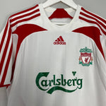 Shop 2007/08 LIVERPOOL GERRARD #8 AWAY SHIRT (M) ADIDAS, classic football shirts, vintage football shirts & retro soccer jerseys at Cult Kits