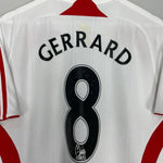 Shop 2007/08 LIVERPOOL GERRARD #8 AWAY SHIRT (M) ADIDAS, classic football shirts, vintage football shirts & retro soccer jerseys at Cult Kits