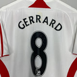 Shop 2007/08 LIVERPOOL GERRARD #8 AWAY SHIRT (M) ADIDAS, classic football shirts, vintage football shirts & retro soccer jerseys at Cult Kits