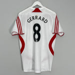 Shop 2007/08 LIVERPOOL GERRARD #8 AWAY SHIRT (M) ADIDAS, classic football shirts, vintage football shirts & retro soccer jerseys at Cult Kits
