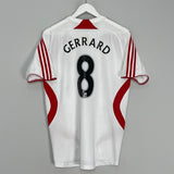 Shop 2007/08 LIVERPOOL GERRARD #8 AWAY SHIRT (M) ADIDAS, classic football shirts, vintage football shirts & retro soccer jerseys at Cult Kits