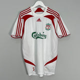 Shop 2007/08 LIVERPOOL GERRARD #8 AWAY SHIRT (M) ADIDAS, classic football shirts, vintage football shirts & retro soccer jerseys at Cult Kits