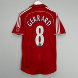 Shop 2007/08 LIVERPOOL GERRARD #8 HOME SHIRT (S) ADIDAS, classic football shirts, vintage football shirts & retro soccer jerseys at Cult Kits