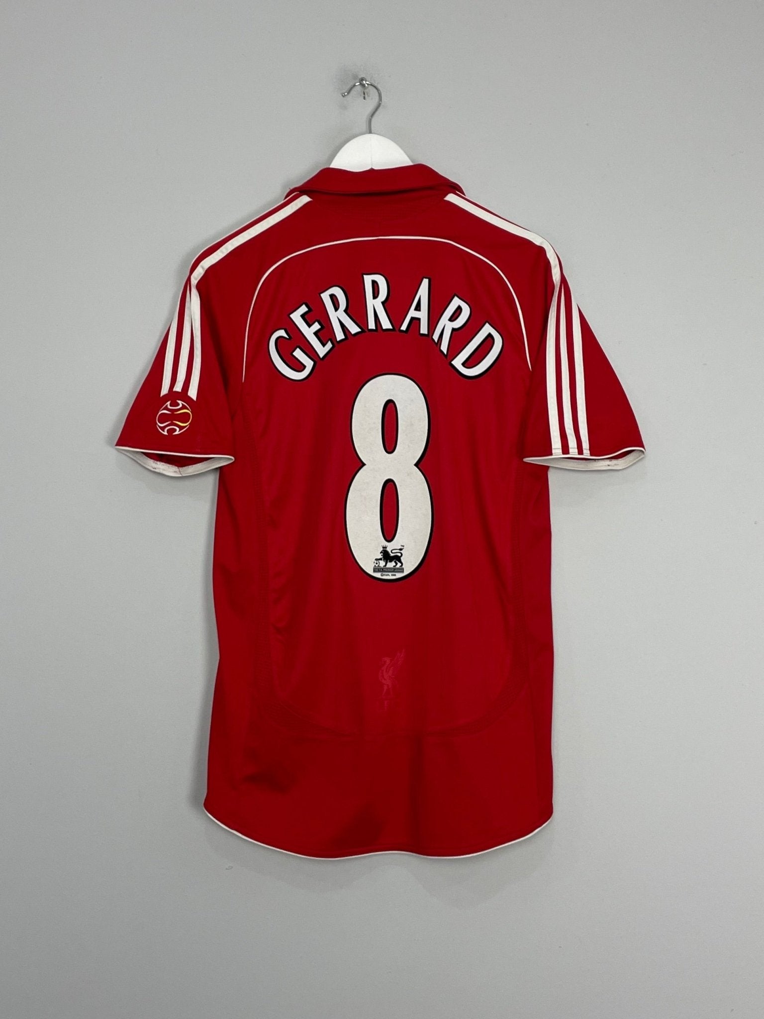 Shop 2007/08 LIVERPOOL GERRARD #8 HOME SHIRT (S) ADIDAS, classic football shirts, vintage football shirts & retro soccer jerseys at Cult Kits