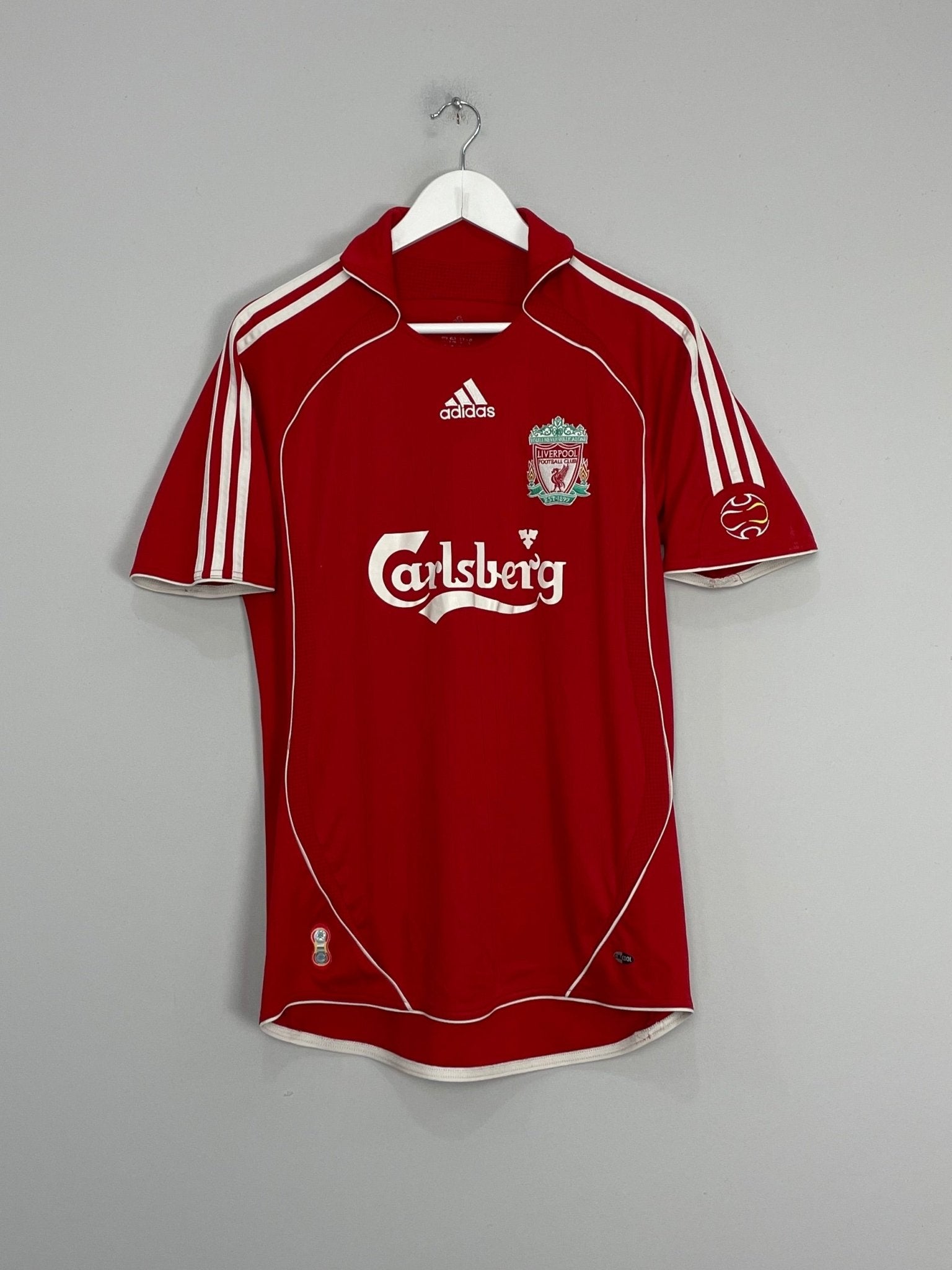 Shop 2007/08 LIVERPOOL GERRARD #8 HOME SHIRT (S) ADIDAS, classic football shirts, vintage football shirts & retro soccer jerseys at Cult Kits