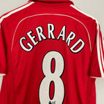 Shop 2007/08 LIVERPOOL GERRARD #8 HOME SHIRT (S) ADIDAS, classic football shirts, vintage football shirts & retro soccer jerseys at Cult Kits