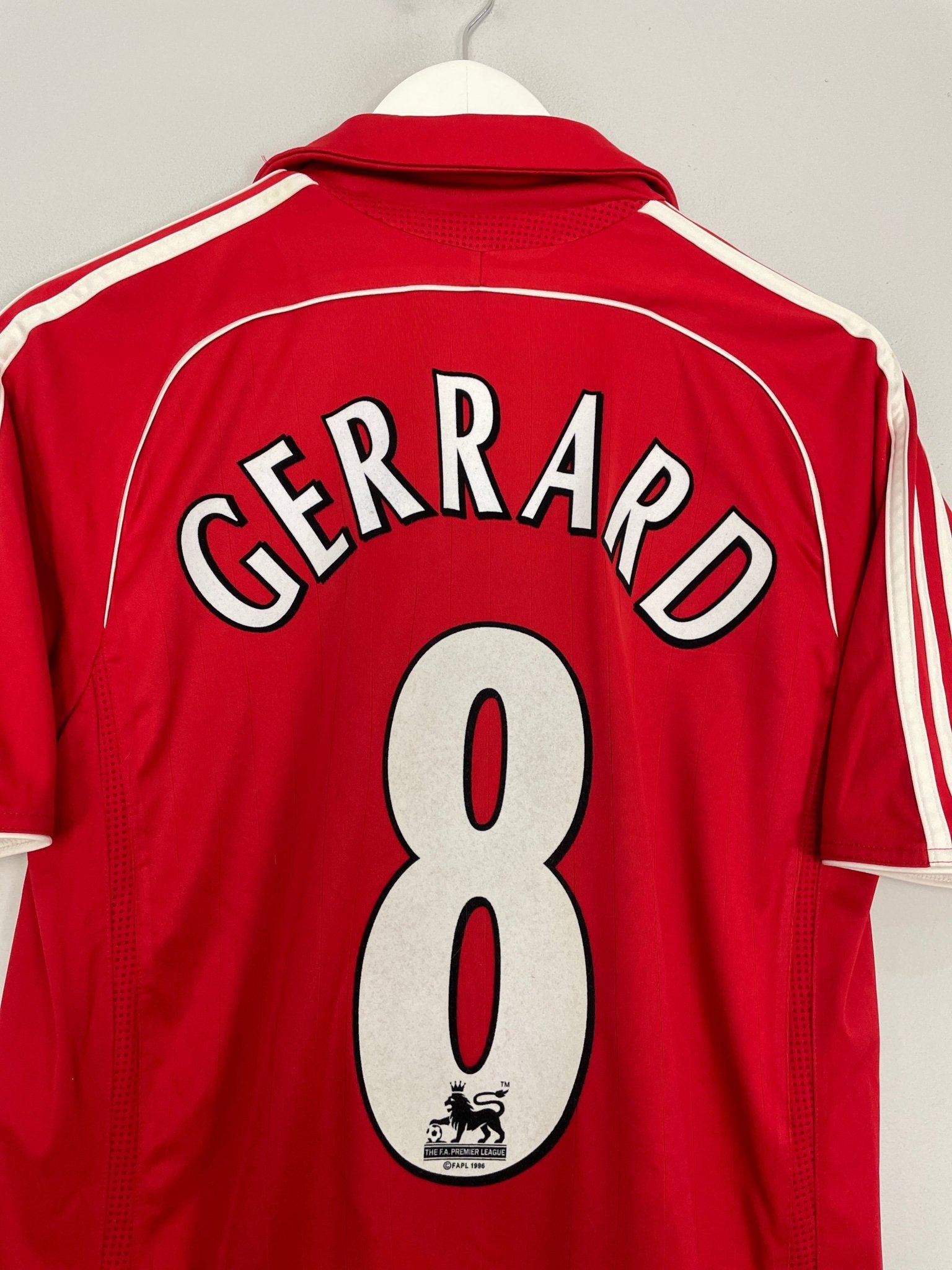 Shop 2007/08 LIVERPOOL GERRARD #8 HOME SHIRT (S) ADIDAS, classic football shirts, vintage football shirts & retro soccer jerseys at Cult Kits