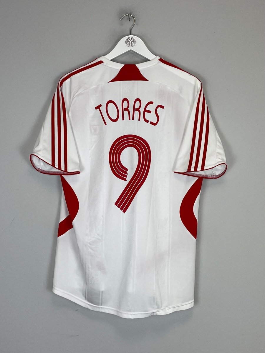 2007/08 LIVERPOOL TORRES 9 AWAY SHIRT (M) ADIDAS - Cult Kits - Medium - Buy Vintage Football Shirts, Authentic Retro Football Shirts For Sale, Classic Football Shirts & Soccer Jersey