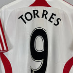 Shop 2007/08 LIVERPOOL TORRES #9 AWAY SHIRT (S) ADIDAS, classic football shirts, vintage football shirts & retro soccer jerseys at Cult Kits