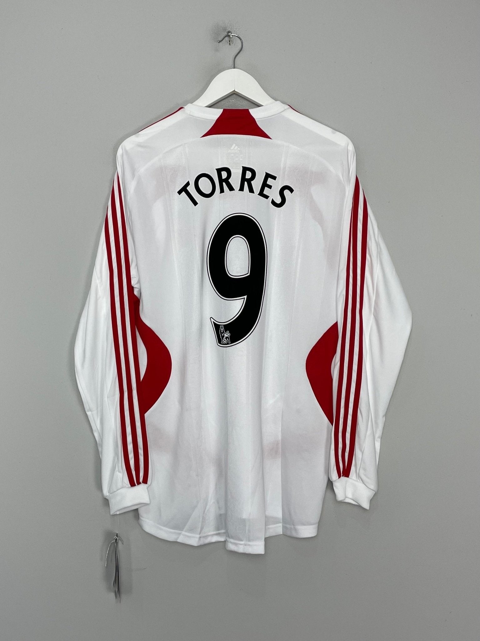 Shop 2007/08 LIVERPOOL TORRES #9 *BNWT* L/S AWAY SHIRT (L) ADIDAS, classic football shirts, vintage football shirts & retro soccer jerseys at Cult Kits