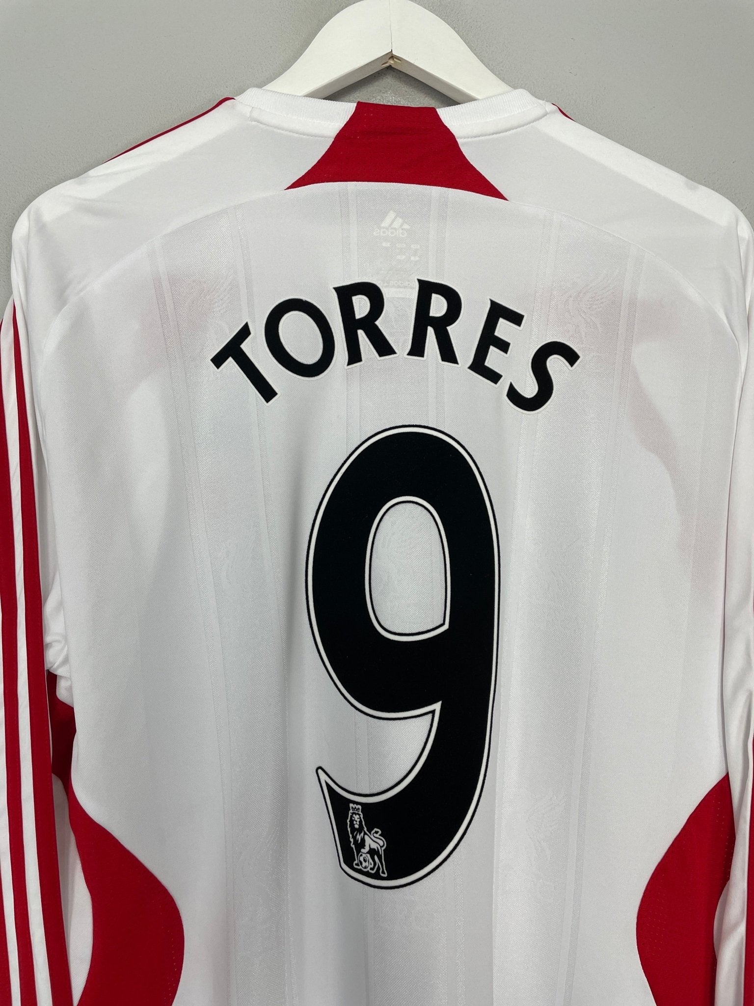 Shop 2007/08 LIVERPOOL TORRES #9 *BNWT* L/S AWAY SHIRT (L) ADIDAS, classic football shirts, vintage football shirts & retro soccer jerseys at Cult Kits