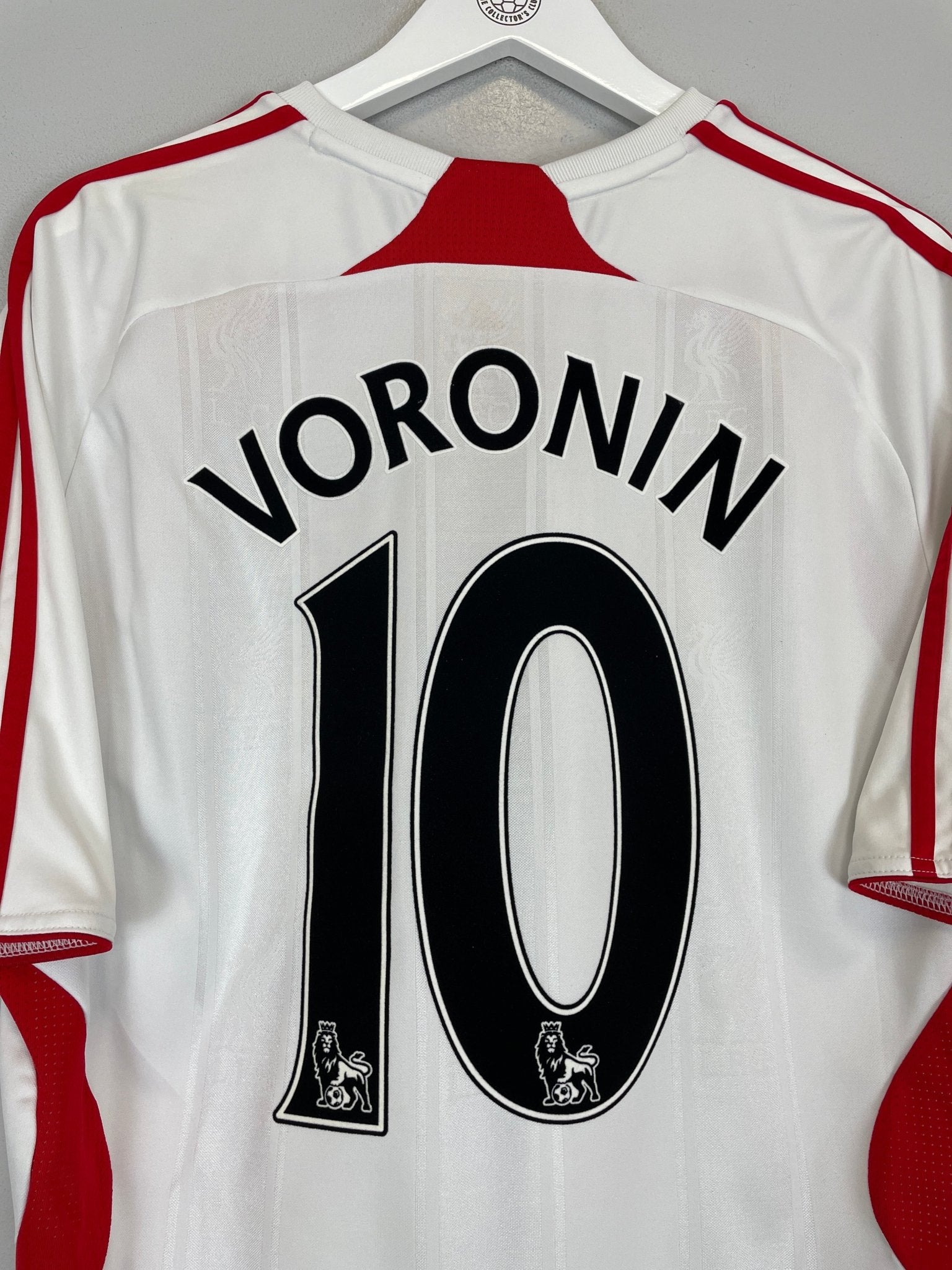 Shop 2007/08 LIVERPOOL VORONIN #10 AWAY SHIRT (L) ADIDAS, classic football shirts, vintage football shirts & retro soccer jerseys at Cult Kits
