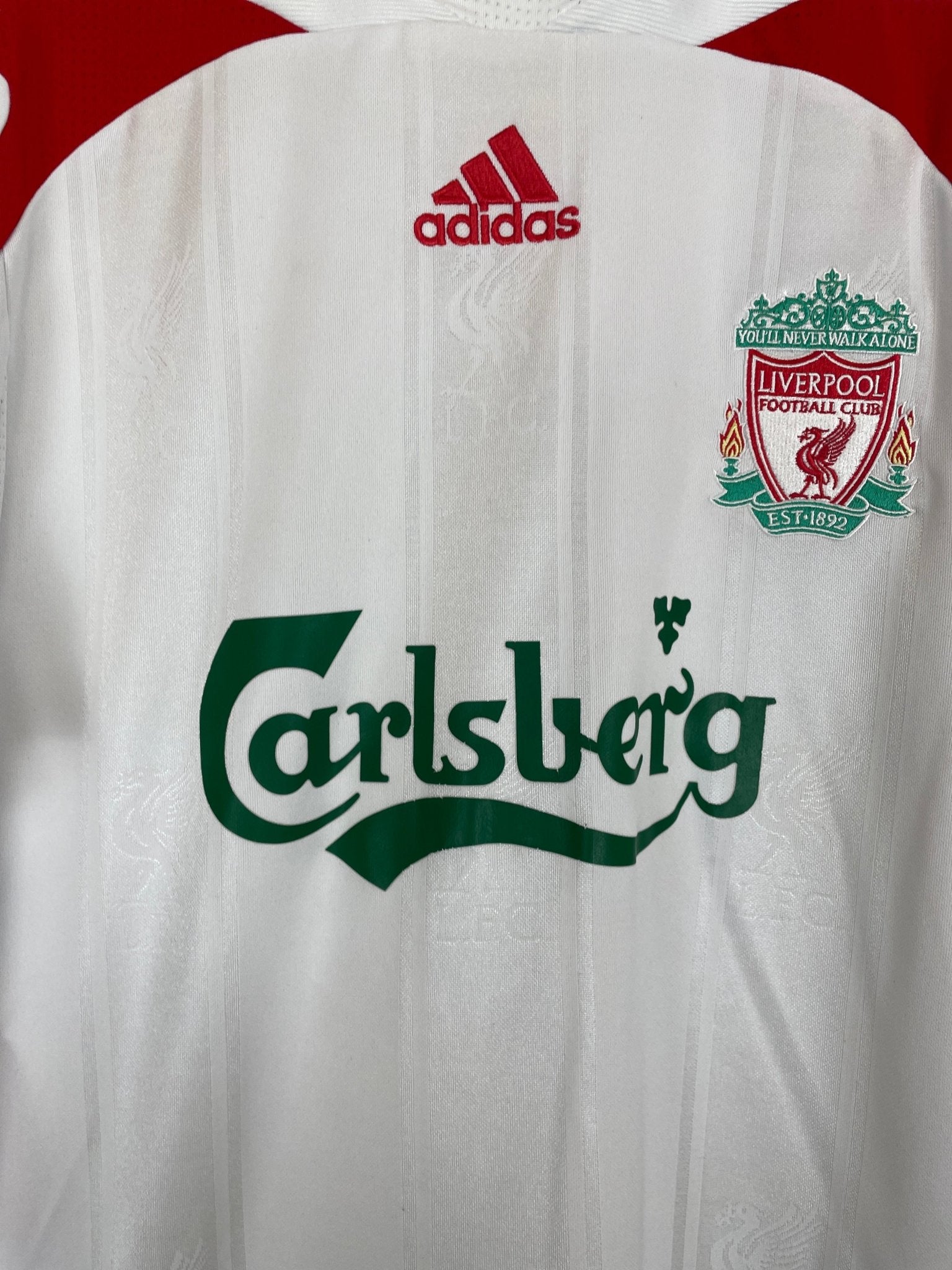 Shop 2007/08 LIVERPOOL VORONIN #10 AWAY SHIRT (L) ADIDAS, classic football shirts, vintage football shirts & retro soccer jerseys at Cult Kits