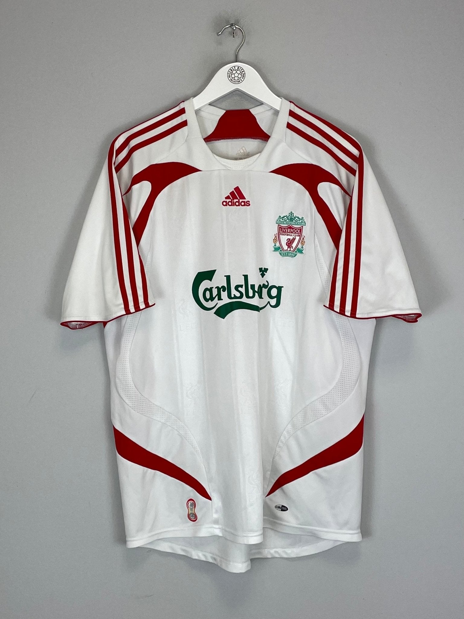 Shop 2007/08 LIVERPOOL VORONIN #10 AWAY SHIRT (L) ADIDAS, classic football shirts, vintage football shirts & retro soccer jerseys at Cult Kits