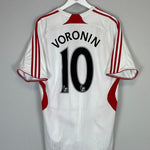 Shop 2007/08 LIVERPOOL VORONIN #10 AWAY SHIRT (L) ADIDAS, classic football shirts, vintage football shirts & retro soccer jerseys at Cult Kits