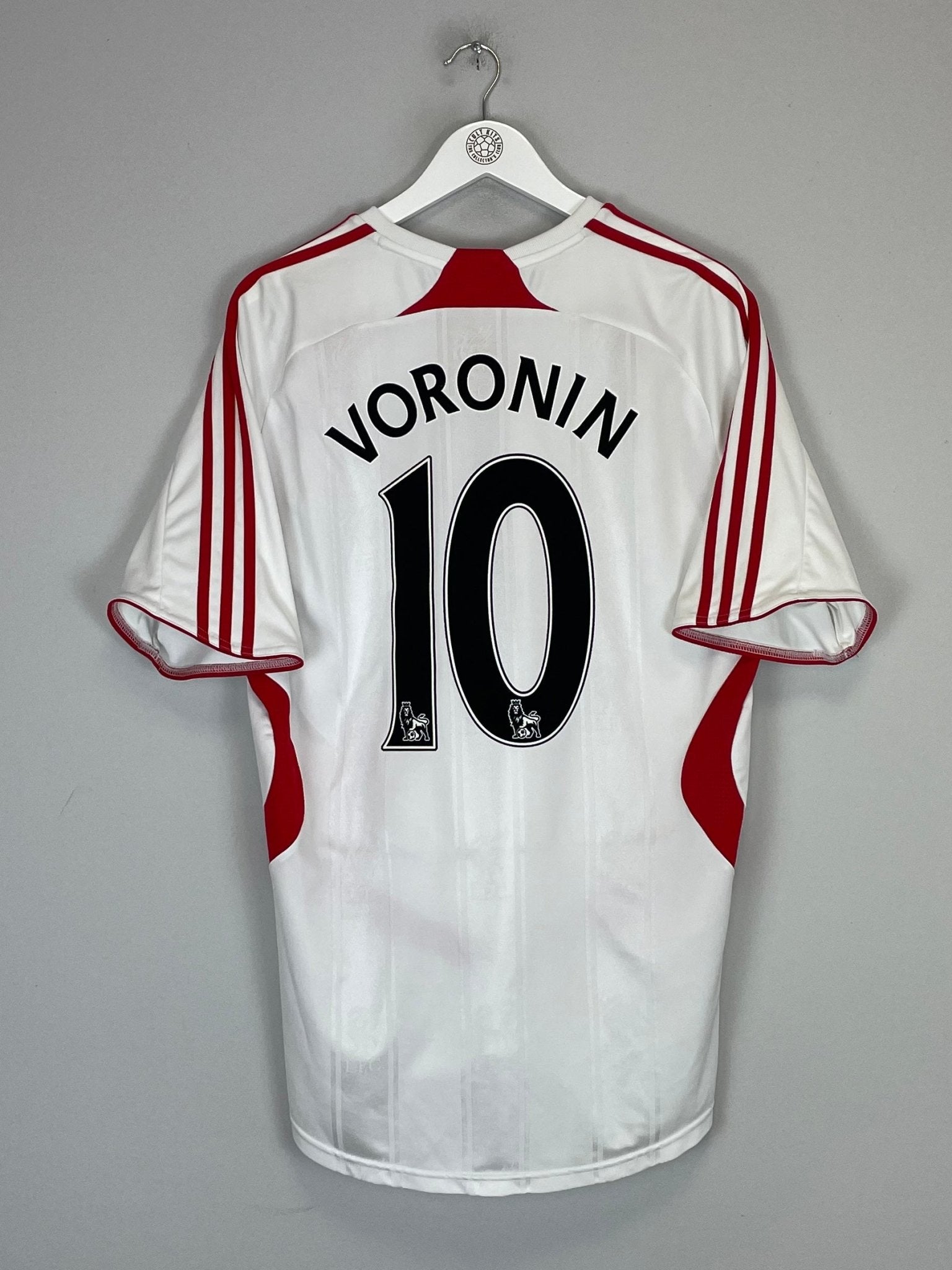 Shop 2007/08 LIVERPOOL VORONIN #10 AWAY SHIRT (L) ADIDAS, classic football shirts, vintage football shirts & retro soccer jerseys at Cult Kits