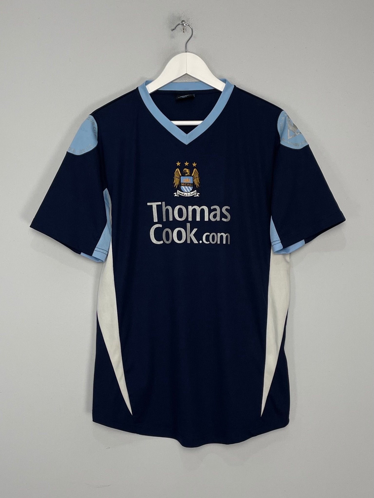 Shop 2007/08 MANCHESTER CITY TRAINING SHIRT (L) LE COQ, classic football shirts, vintage football shirts & retro soccer jerseys at Cult Kits