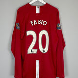 2007/08 MANCHESTER UNITED FABIO 21 L/S HOME SHIRT (XXL) NIKE - Cult Kits - XXL - Buy Vintage Football Shirts, Authentic Retro Football Shirts For Sale, Classic Football Shirts & Soccer Jersey