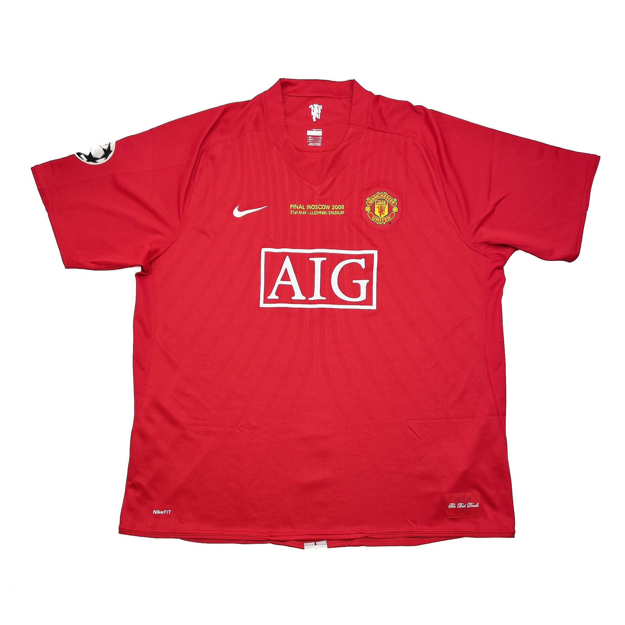 Buy 2007/08 Manchester United Giggs 11 *C/L Final* Home Shirt (XXXL) Nike ~ Free worldwide shipping ~ Authentic Vintage Football Shirts from Cult Kits