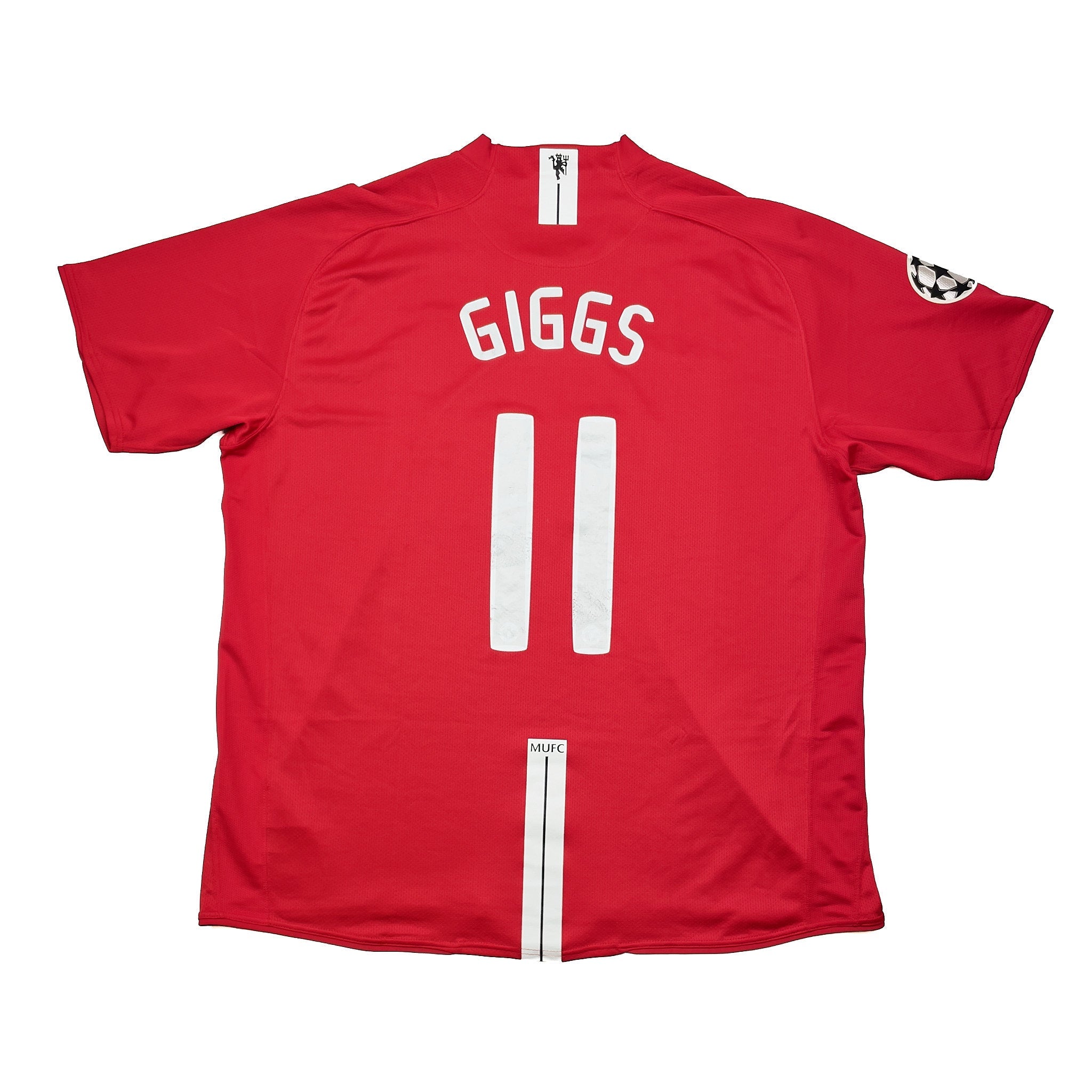 Buy 2007/08 Manchester United Giggs 11 *C/L Final* Home Shirt (XXXL) Nike ~ Free worldwide shipping ~ Authentic Vintage Football Shirts from Cult Kits