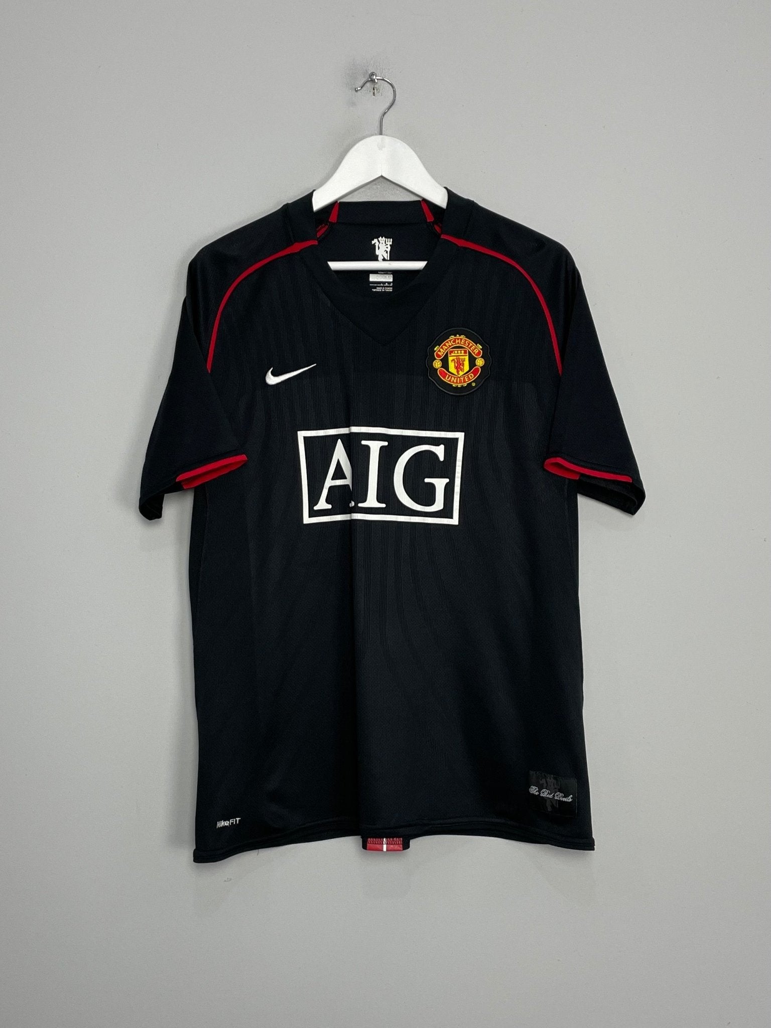 Shop 2007/08 MANCHESTER UNITED RONALDO #7 AWAY SHIRT (L) NIKE, classic football shirts, vintage football shirts & retro soccer jerseys at Cult Kits