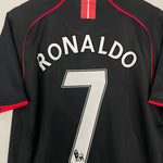 Shop 2007/08 MANCHESTER UNITED RONALDO #7 AWAY SHIRT (L) NIKE, classic football shirts, vintage football shirts & retro soccer jerseys at Cult Kits