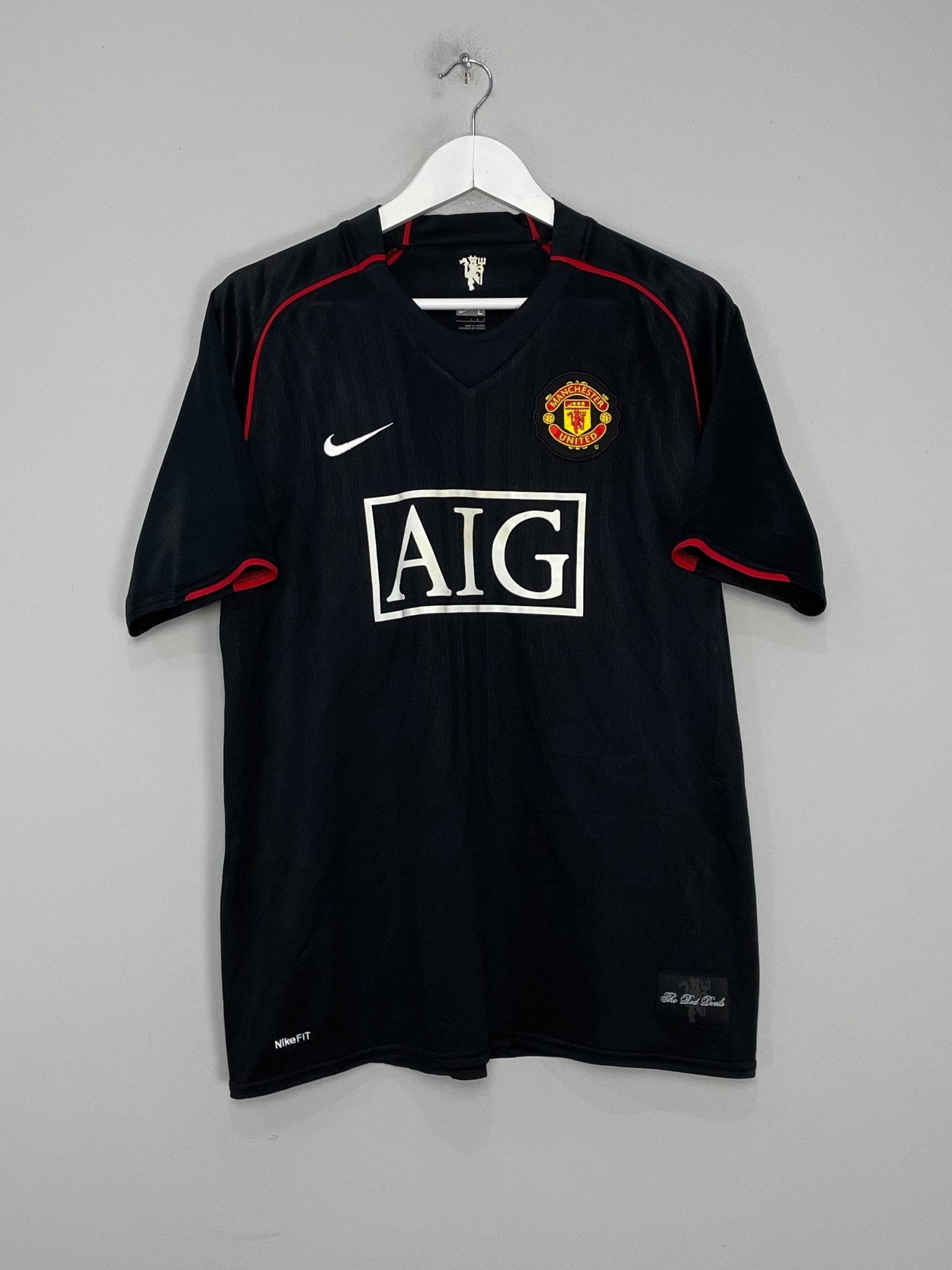 Shop 2007/08 MANCHESTER UNITED RONALDO #7 AWAY SHIRT (L) NIKE, classic football shirts, vintage football shirts & retro soccer jerseys at Cult Kits