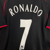 Shop 2007/08 MANCHESTER UNITED RONALDO #7 AWAY SHIRT (L) NIKE, classic football shirts, vintage football shirts & retro soccer jerseys at Cult Kits