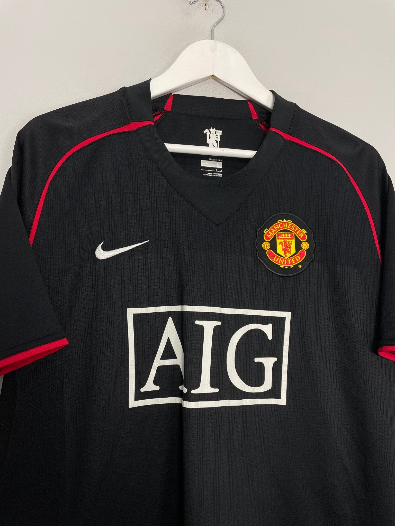 Shop 2007/08 MANCHESTER UNITED RONALDO #7 AWAY SHIRT (L) NIKE, classic football shirts, vintage football shirts & retro soccer jerseys at Cult Kits