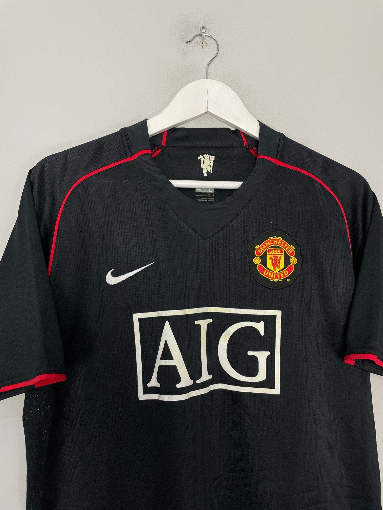 Shop 2007/08 MANCHESTER UNITED RONALDO #7 AWAY SHIRT (L) NIKE, classic football shirts, vintage football shirts & retro soccer jerseys at Cult Kits